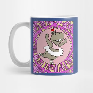 Dancing Ballerina Ballet Hippopotamus Mug